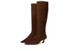 Stuart Weitzman Vinnie Zip Boot 50 In Brown