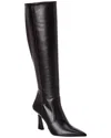 Stuart Weitzman Vinnie Zip Leather Boot 85 In Black