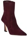 Stuart Weitzman Vinnie Zip Suede Bootie 85 In Boysenberry