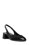 Stuart Weitzman Vivienne Slingback In Black Leather