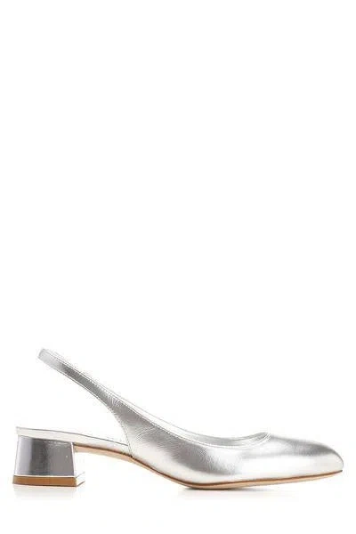 Stuart Weitzman Vivienne 35 Slingbac;slv;5.5 C
