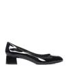 Stuart Weitzman Vivienne Patent Ballerina Pumps In Black