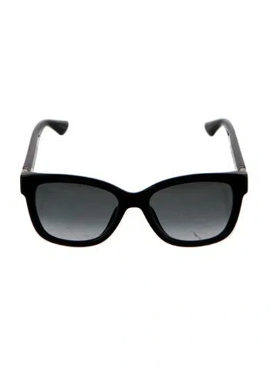 Pre-owned Stuart Weitzman Wayfarer Gradient Sunglasses In Black