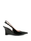 Stuart Weitzman Pointed-toe High-heeled Sandals In Black