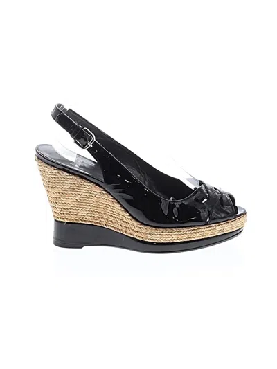 Pre-owned Stuart Weitzman Wedges In Black