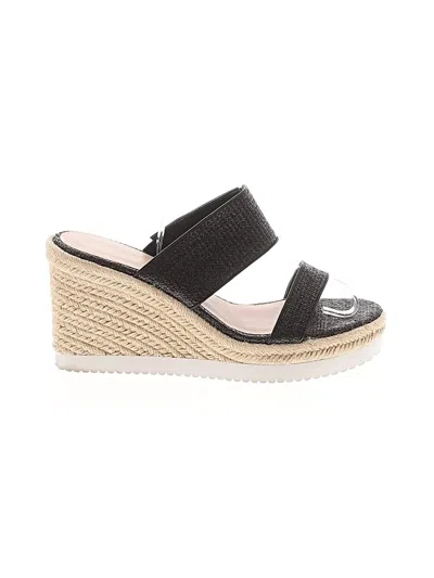Pre-owned Stuart Weitzman Wedges In Black