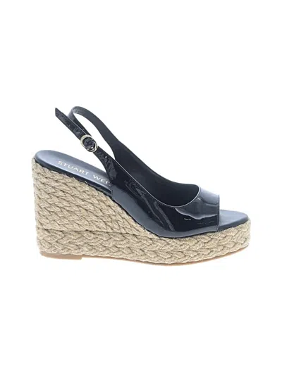 Pre-owned Stuart Weitzman Wedges In Black