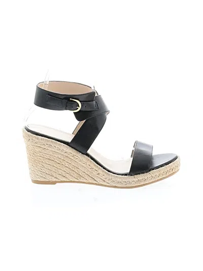 Pre-owned Stuart Weitzman Wedges In Black