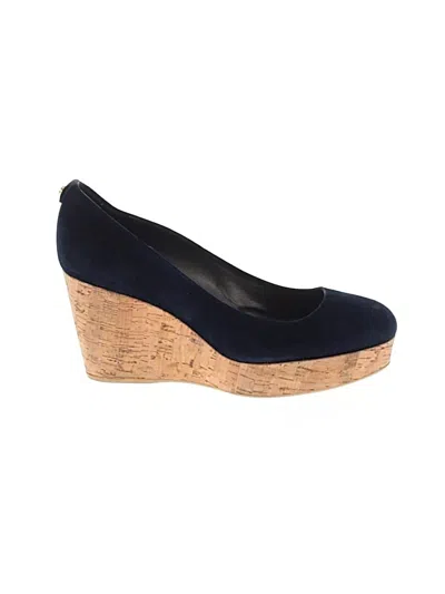Pre-owned Stuart Weitzman Wedges In Blue