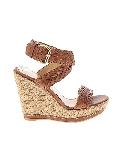 Pre-owned Stuart Weitzman Wedges In Brown