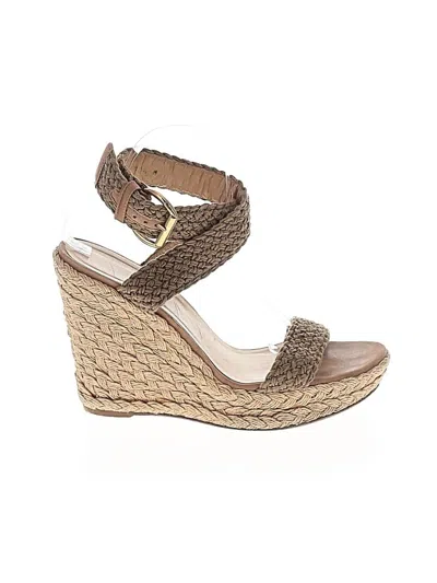 Pre-owned Stuart Weitzman Wedges In Brown