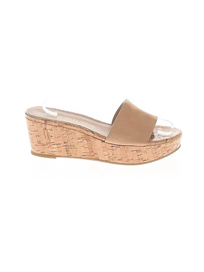 Pre-owned Stuart Weitzman Wedges In Brown