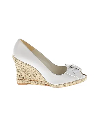 Pre-owned Stuart Weitzman Wedges In Ivory