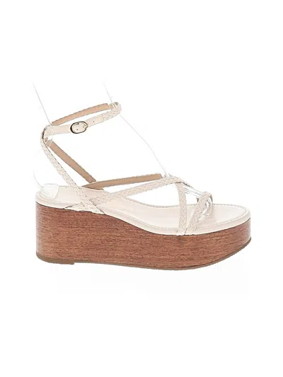 Pre-owned Stuart Weitzman Wedges In Ivory