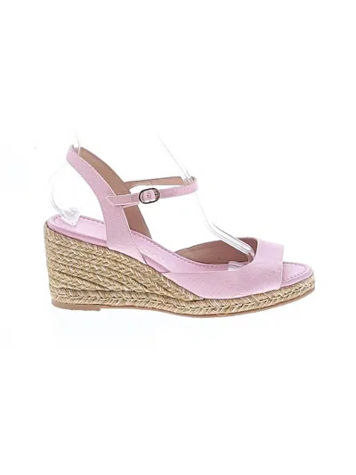Pre-owned Stuart Weitzman Wedges In Pink