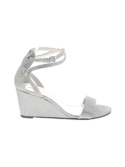 Pre-owned Stuart Weitzman Wedges In Silver