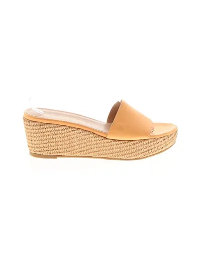 Pre-owned Stuart Weitzman Wedges In Tan