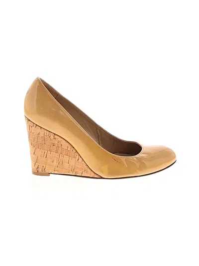 Pre-owned Stuart Weitzman Wedges In Tan