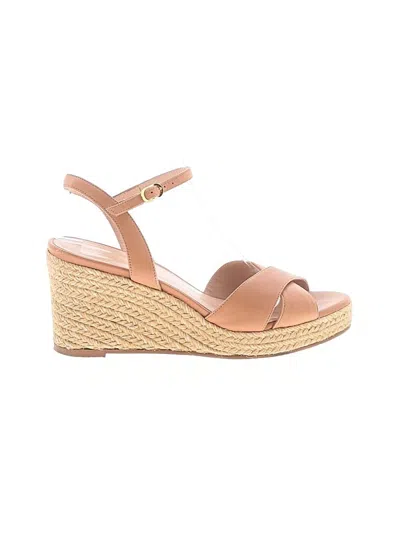 Pre-owned Stuart Weitzman Wedges In Tan