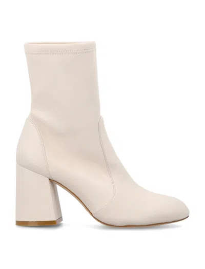 Stuart Weitzman White Round Toe Boots
