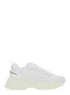 Stuart Weitzman White Sneakers With Logo Embroidery On The Side And Logo Patch On The Heel In Leather And Mesh Woman