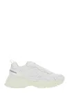 Stuart Weitzman White Sneakers With Logo Embroidery On The Side And Logo Patch On The Heel In Leather And Mesh Woman In White