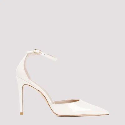 Stuart Weitzman Stuart 100 Strap Pump In White