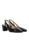 Stuart Weitzman Pearla T-strap Slingback Sandal In Black