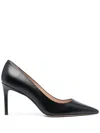 Stuart Weitzman With Heel Black In Black