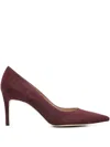 Stuart Weitzman 75mm Stuart Power 75 Pointed-toepump In Purple