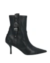 Stuart Weitzman Black Bootie With Buckle Detail And Stiletto Heel In Black