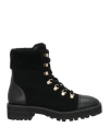 Stuart Weitzman Woman Ankle Boots Black Size 5.5 Leather In Black