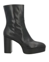Stuart Weitzman Woman Ankle Boots Black Size 7 Leather