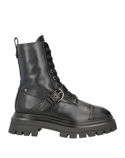 Stuart Weitzman Woman Ankle Boots Black Size 7 Leather