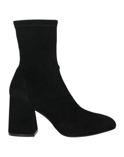STUART WEITZMAN STUART WEITZMAN WOMAN ANKLE BOOTS BLACK SIZE 4.5 LEATHER
