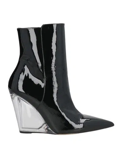 Stuart Weitzman Woman Ankle Boots Black Size 7.5 Leather