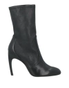 Stuart Weitzman Woman Ankle Boots Black Size 7.5 Leather