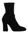 Stuart Weitzman Woman Ankle Boots Black Size 7.5 Soft Leather In Black