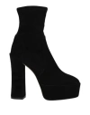 Stuart Weitzman Woman Ankle Boots Black Size 9.5 Soft Leather In Black