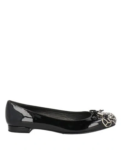 Stuart Weitzman Woman Ballet Flats Black Size 6.5 Leather