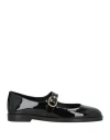 Stuart Weitzman Woman Ballet Flats Black Size 7.5 Leather