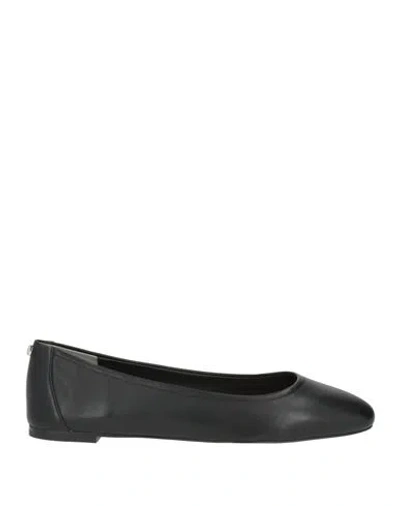 Stuart Weitzman Woman Ballet Flats Black Size 8.5 Leather