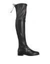 Stuart Weitzman Woman Boot Black Size 7 Leather In Black