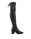 Stuart Weitzman Woman Knee Boots Black Size 9.5 Soft Leather In Black