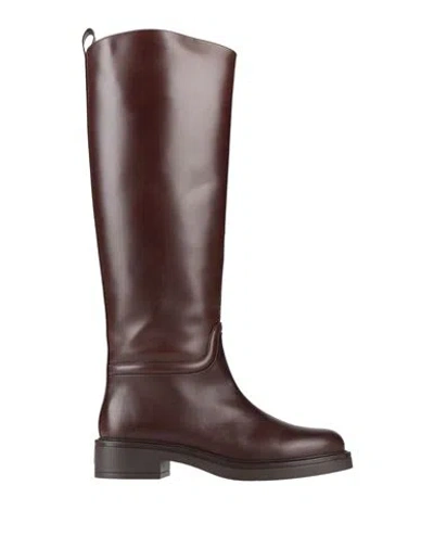 Stuart Weitzman Woman Boot Chocolate Brown Size 8 Calfskin