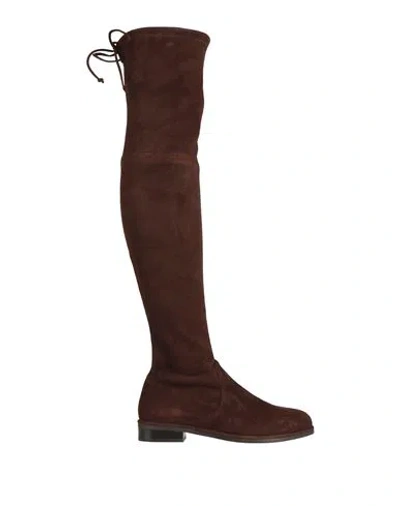 Stuart Weitzman Woman Boot Dark Brown Size 7.5 Leather