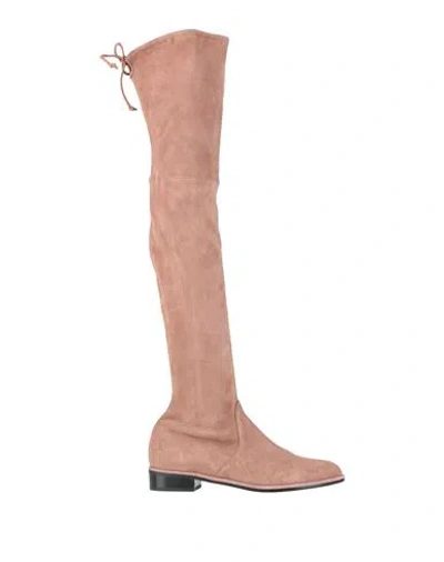 Stuart Weitzman Woman Boot Light Brown Size 7.5 Leather In Neutral