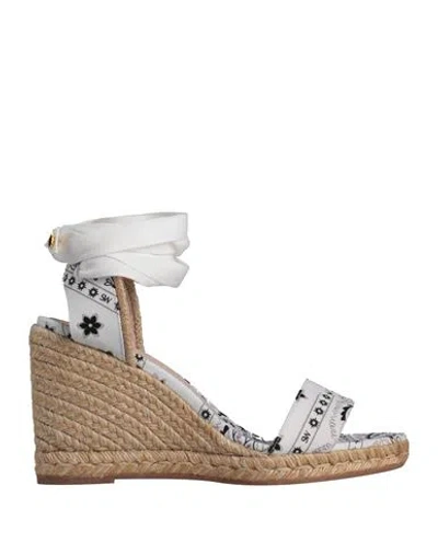 Stuart Weitzman Woman Espadrilles White Size 9.5 Textile Fibers