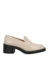 Stuart Weitzman Woman Loafers Beige Size 5 Leather
