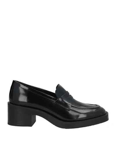 Stuart Weitzman Woman Loafers Black Size 7.5 Leather